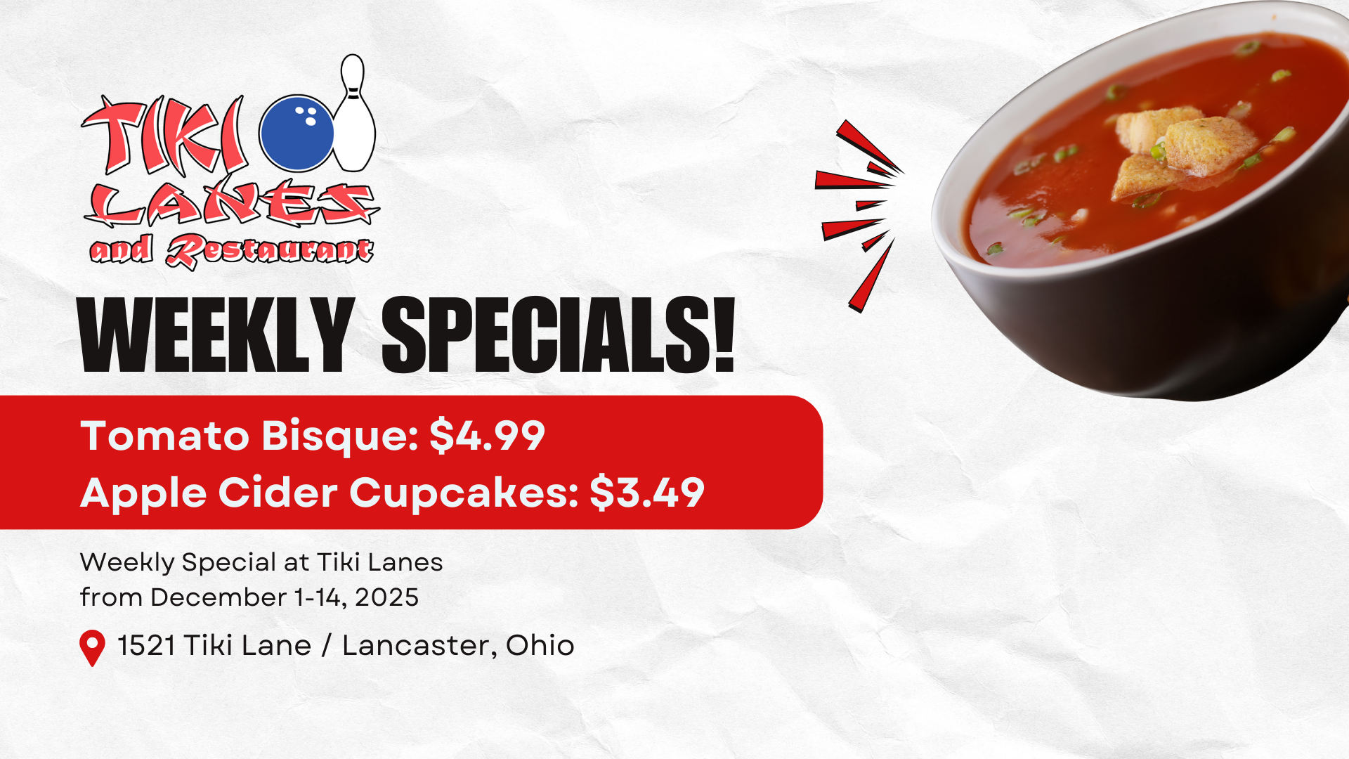 weekly specials at restaurant weekly specials at restaurant